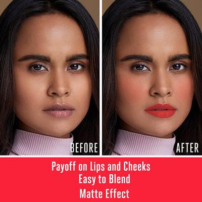 Lakme 9 To 5 Weightless Matte Mouse Lip & Cheek Color Coral Cushion 9 Gm - Lipsticks