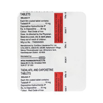 Dejac T Tablet 4'S - Impotence/Erectile Dysfunction (Ed)