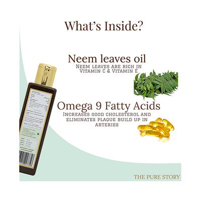 The Pure Story Neem Oil 100 Percent Pure Natural Pet Hair Oils 200 ml - Hair Oils