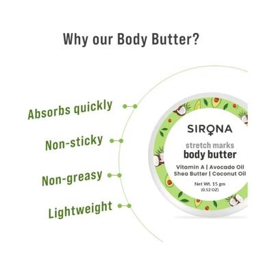 Sirona Body Butter 15 gm - Body Butter