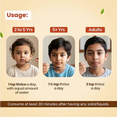 BabyOrgano Kanthprash Ayurvedic Cough Syrup for Kids (2+ Years) 150 ml - Baby And Infant Supplements