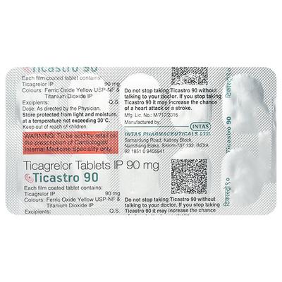 TICASTRO 90 Tablet 10's - Blood Clot-Ant