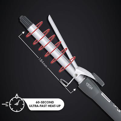 VEGA Professional Pro Cera Curls 22mm Barrel Hair Curler, (VPMCT-03) 1's - Rollers & Curlers