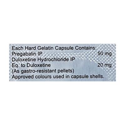 PREGALIFT D 50/20 Capsule 10's - Neuropathic Pain-Dru
