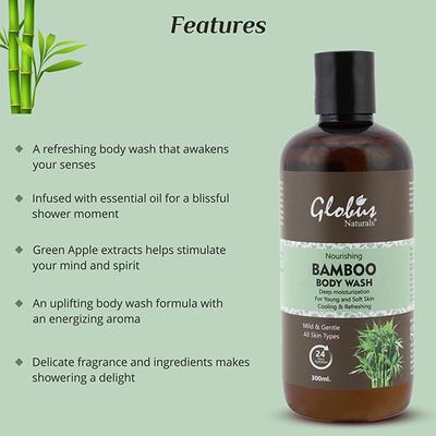 Globus Naturals Nourishing Bamboo Body Wash 300 ml - Shower Gels & Body Wash