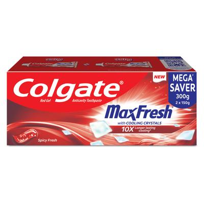 Colgate MaxFresh Anticavity Toothpaste Gel - Spicy Fresh 300 gm - Toothpaste