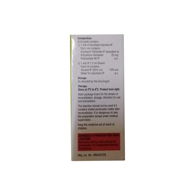 DOCET 20mg Injection 0.5ml - Cancer Oncology-Cyt