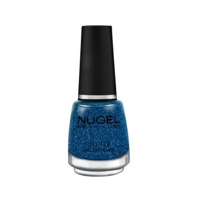 Nugel VIVID BLUE GL G07 Non Uv Gel Glitter Nail Enamel 13 ml - Nail Polish