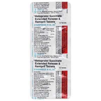 Starpress R XL 25mg Tablet 10'S - Hypertension-Bet