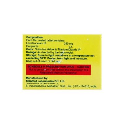 Levigress 250mg Tablet 10'S - Epilepsy/Convulsion-Ant
