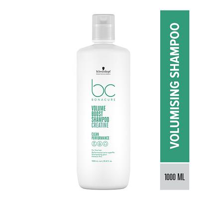 Schwarzkopf Professional Bonacure Volume Boost shampoo with Creatine for Fine Hair with Vegan Keratin 1000 ml - Shampoos