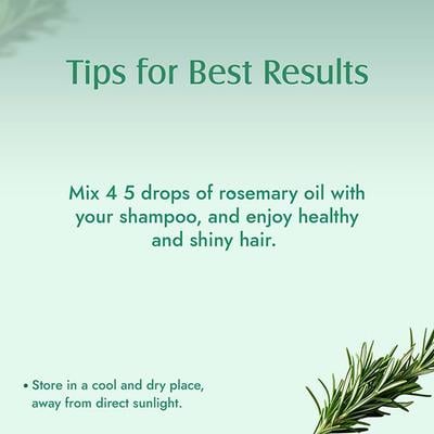 Aravi Organic 100% Pure Natural Rosemary Essential Oil For Hair Growth and Nourish Skin 50 ml - Essential Oils