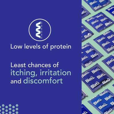 Bleu High Grade Natural Latex Dotted Condoms 8's - Plain/Flavoured Condoms