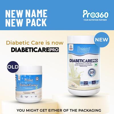 Pro360 Diabeticare Pro Protein Powder - Vanilla Flavour (Jar) 200 g - Diabetes (Fitness)