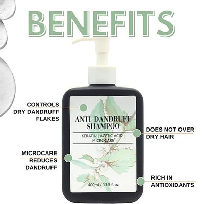 House of Beauty Anti-Dandruff Shampoo To Aid Flaky Scalp & Strengthen Hair with Salicylic 400ml - Shampoos