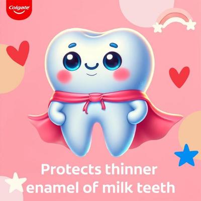 Colgate Kids (3-5 Years) Toothpaste - Natural Strawberry Flavor 80 gm - Toothpaste