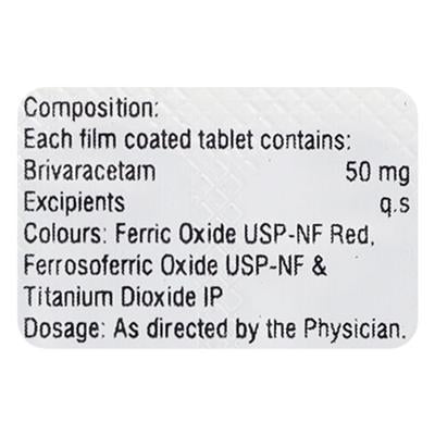BRIVGARD 50 Tablet 10's - Epilepsy/Convulsion-Ant