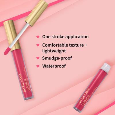 MyGlamm Ultimatte Long Stay Matte Liquid Lipstick-Pink Stunner 2.5 ml - Lipsticks