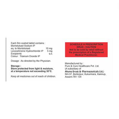 MONTEVIT LC Tablet 10's - Allergies-Ant