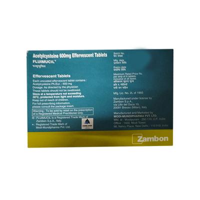 Fluimucil Lemon Flavour Effervescent Tablet 6'S - Cough And Cold-Cou