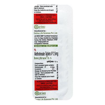 Imotrax 2.5mg Tablet 10'S - Auto Immune Disease-Imm