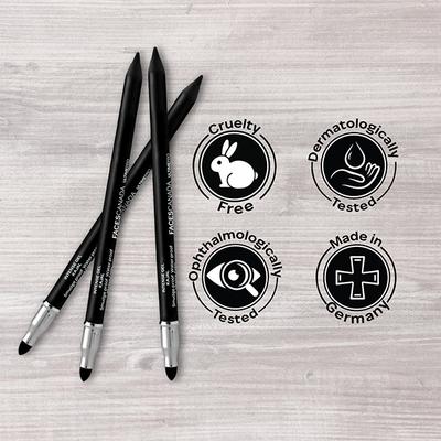 Faces Canada Ultime Pro Intense Gel Kajal With Smudger & Sharpener - Black, 24HR Long Stay 1.2 gm - Kajal & Kohls