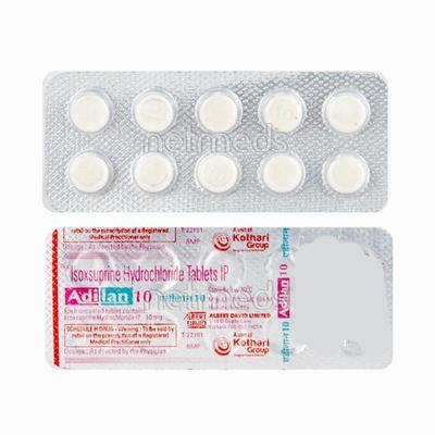 Adilan 10mg Tablet 10'S - Peripheral Vascular Disease