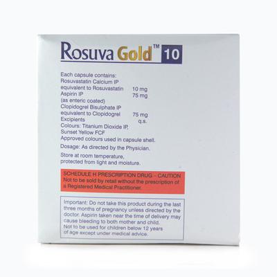 Rosuva Gold 10mg Capsule 10'S - High Cholesterol-Dys