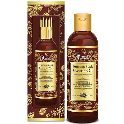 Oriental Botanics Jamaican Black Castor Oil with Comb Applicator 200 ml - Hair Oils