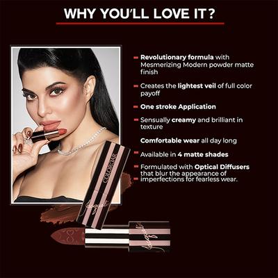 Colorbar Luxe Collection Sinful Matte Lipcolour Hickey 028 3.5gm - Liquid Lipsticks