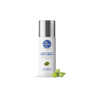 The Moms Co. Natural Vita Rich Face Cream with Vitamins C,B3,B5 and E and Hyaluronic Acid 50ml - Face Moisturizers