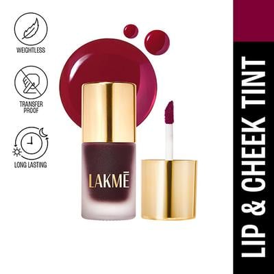 Lakme 9to5 Double Duty Lip & Cheek Water Stain Ruby Glow 9 ml - Lip Glosses