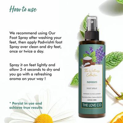 The Love Co. Natural Foot Tea Tree Foot Spray 100 ml - Foot Care