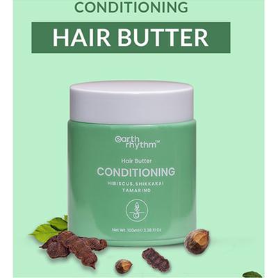 Earth Rhythm Conditioning Hair Butter With Hibiscus, Shikkakai & Tamarind 40 gm - Hair Masks & Packs