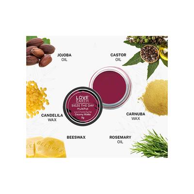 Love Earth Lip & Cheek Tint Multipot-Sieze The Day with Richness Of Essential Oils 8 gm - Blushes