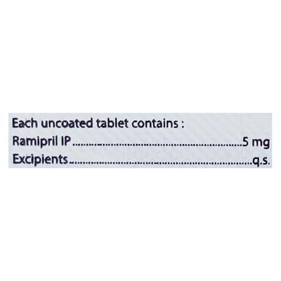 RAMILET 5 Tablet 10's - Hypertension-ACE