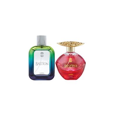 Ajmal Bastion EDP Woody Aromatic Perfume And Regina EDP Floral Fruity Perfume 200 ml - Perfumes (Edt/Edp)
