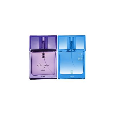 Ajmal Sacrifice For Her EDP Floral Musky Perfume And Blu Femme EDP Floral Woody Perfume 100 ml - Women Perfumes (Edt/Edp)
