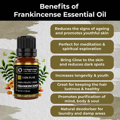 Organic Forest 100% VEGAN Frankincense Essential Oil 10 ml - Essential Oils