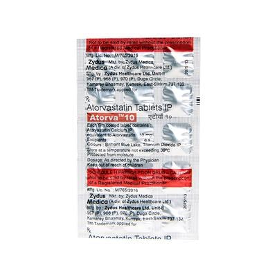 Atorva 10Mg Tablet 15's - High Cholesterol-Dys