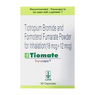 TIOMATE Transcaps 30's - Asthma/COPD-Ast