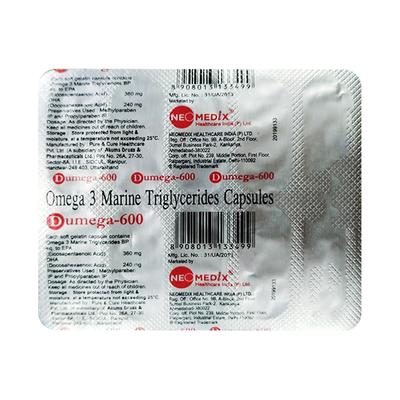DUMEGA 600 Capsule 10's - Supplements-Ent