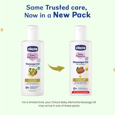 Chicco Baby Moments Massage Oil 200 ml - Creams, Lotions & Oils