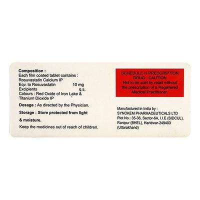 Rozon 10mg Tablet 10'S - High Cholesterol-Dys