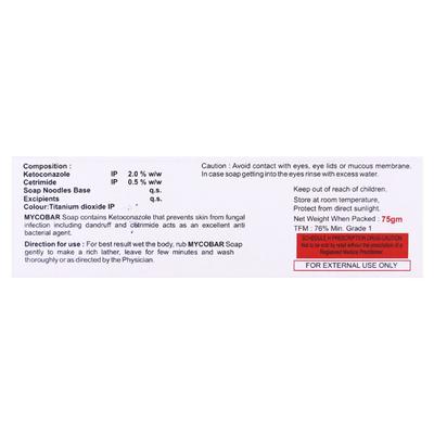 MYCOBAR Soap 75gm - Fungal Infections-Taa