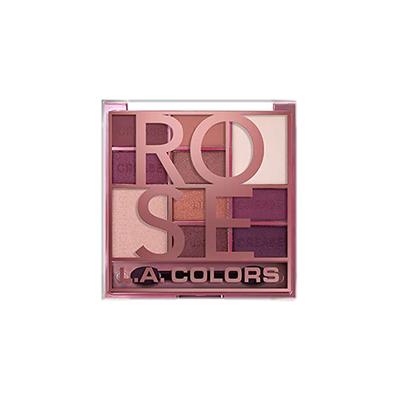L.A. Colors Color Block 10 Color Eyeshadow Palette - Rose 16 gm - Face Palettes