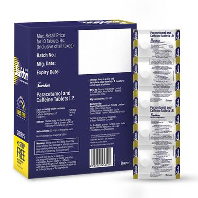 SARIDON NEW Tablet 10's - Pain relief-Ano