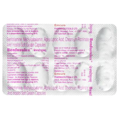 Benfosules Capsule 10'S - Supplements-Vam