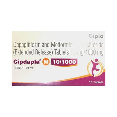 CIPDAPLA M 10/1000 Tablet 10's - Diabetes-Ant