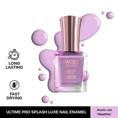Faces Canada Ultime Pro Splash Luxe Nail Enamel - Heather (L05) 12 ml - Nail Polish